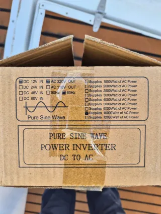 Inversor de Corriente Pura Onda Senoidal 12V a 220