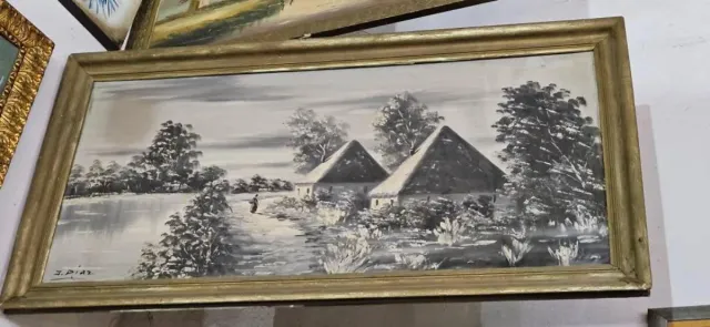 Cuadro Original con Firma del Pintor J.Díaz.