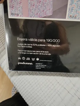 Juego de sábanas completo Paola 135cm