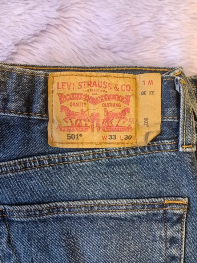 Levi's 501 Original W33 L30 Jeans. De Hombre.