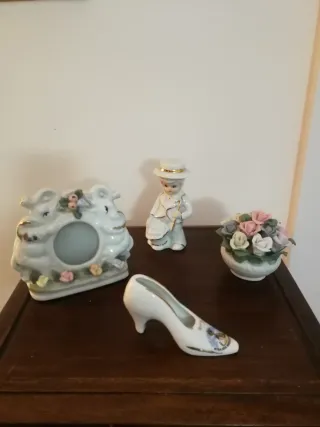 9 Miniaturas de porcelana. 4€/u. 30€ todas. Decora