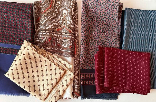 Pack 6 pañuelos caballero estampados