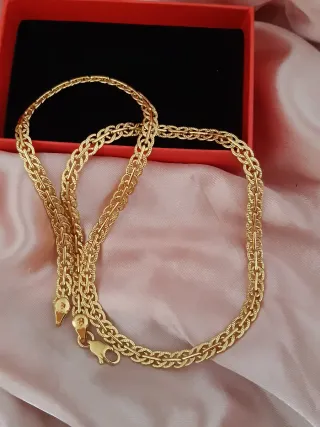 Cadena chapada en oro 750 ITALY 45cm