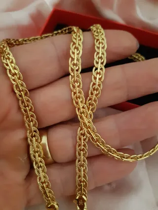 Cadena chapada en oro 750 ITALY 45cm