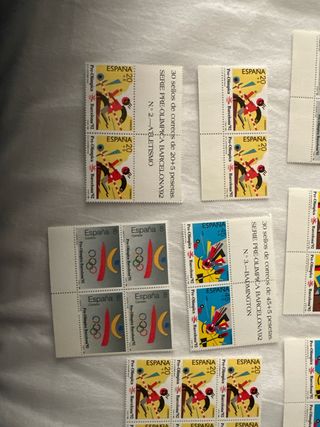 Sellos Barcelona 92 - Lotes y Parejas