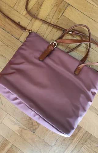 Bolso rosa nylon Cortefiel