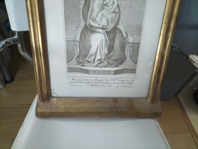 Cuadro y Marco Virgen Niño 51,5x35 cm