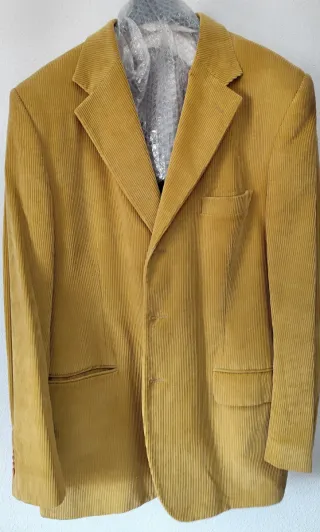 Chaqueta pana hombre amarilla