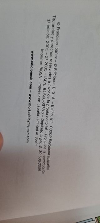 Cómics Mortadelo y Filemón Parque de Atracciones