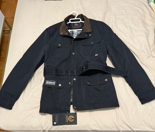 Chaqueta Belstaff hombre Negra con Cinturón nueva.