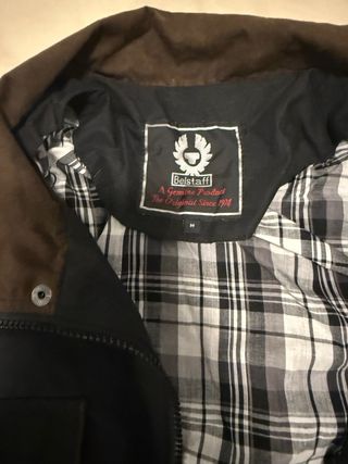 Chaqueta Belstaff hombre Negra con Cinturón nueva.