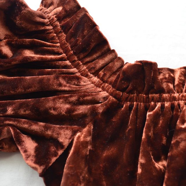 Top Terciopelo Marrón Talla M