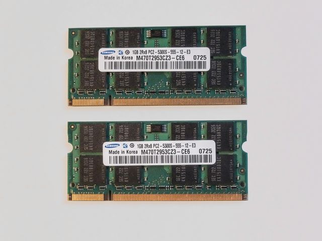 RAM 1+1 Gb (DDR2) Samsung