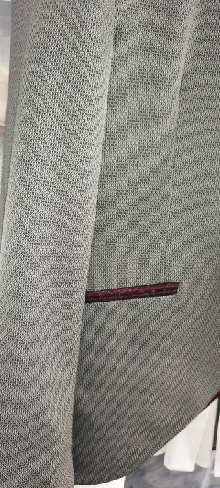 Traje Novio Thomas Pina Gris/Rojo