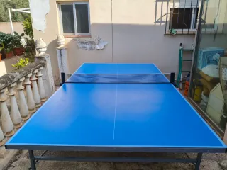 Mesa Ping Pong Exterior Azul. Tenis de mesa.