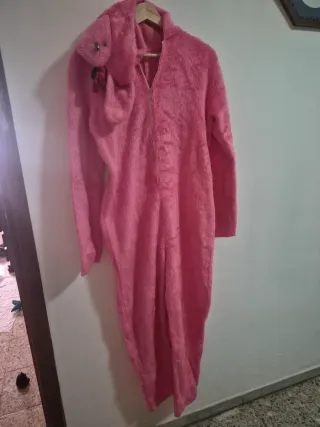 Disfraz peluche rosa carnaval talla única