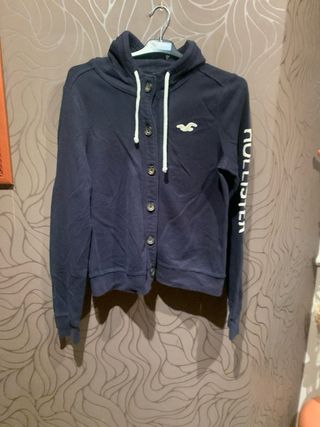 Chaqueta Hollister capucha botones