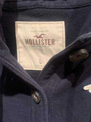 Chaqueta Hollister capucha botones
