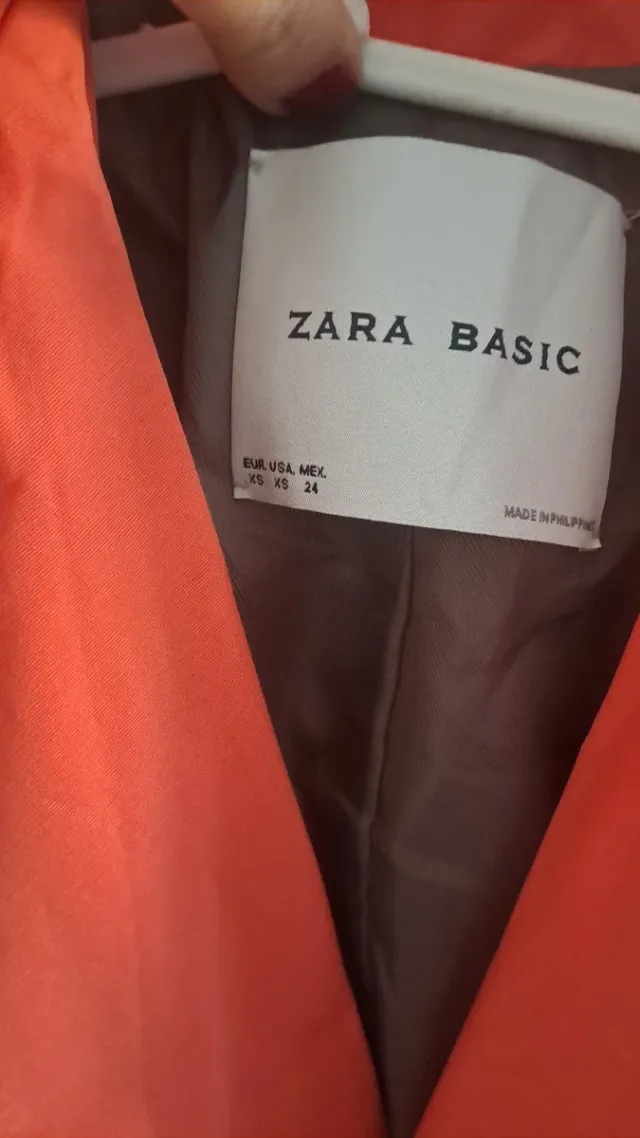 Chaqueta Zara Naranja Talla XS