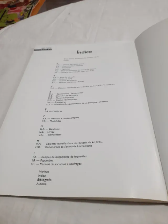 Livro do Museu Bombeiros Voluntários