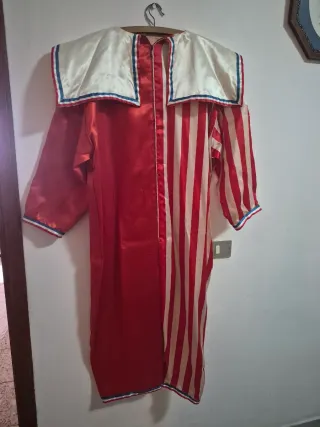 Disfraz Carnaval Rojo y Blanco Talla Única