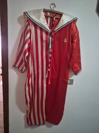 Disfraz Carnaval Rojo y Blanco Talla Única