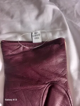 Guanti eleganti rosa e viola