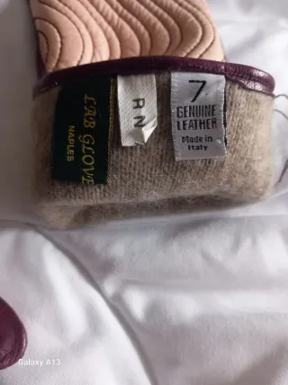 Guanti eleganti rosa e viola