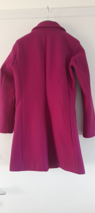 Cappotto magenta doppio petto