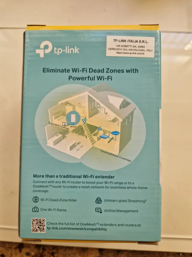 TP-Link RE220 AC750 Mesh Wi-Fi Extender