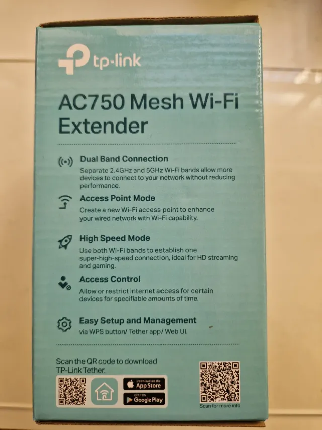 TP-Link RE220 AC750 Mesh Wi-Fi Extender