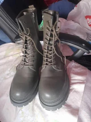 Botas Bull&bear verde militar