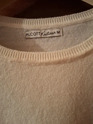 Maglia donna Alcott M lana leggera bianco avorio