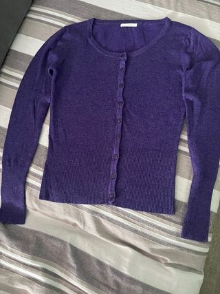 Cardigan Morado Mujer