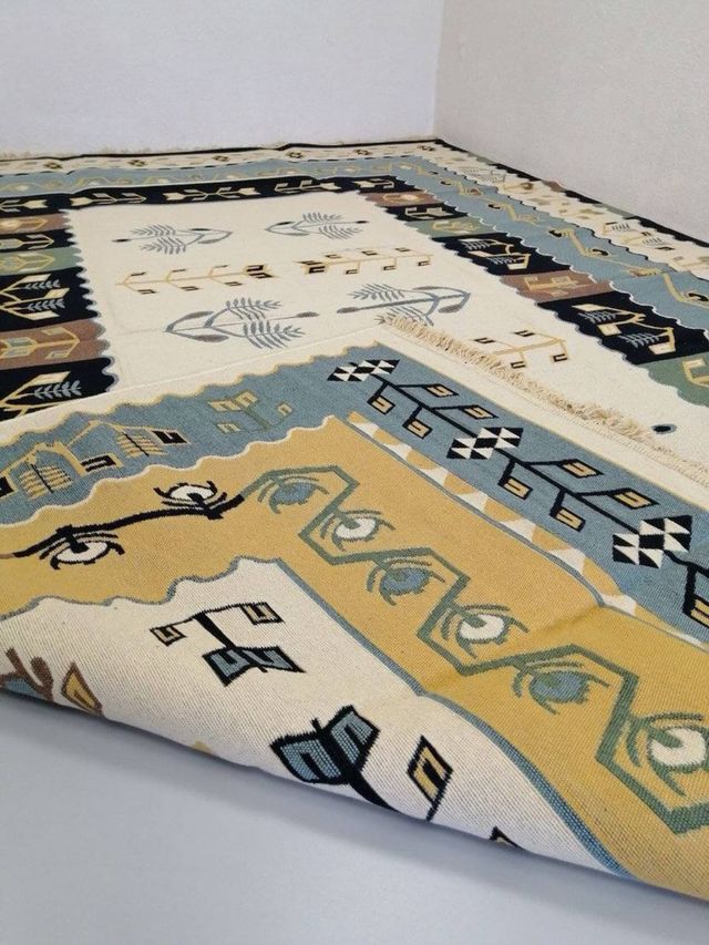 Tappeto in cotone etnico 160x230 cm