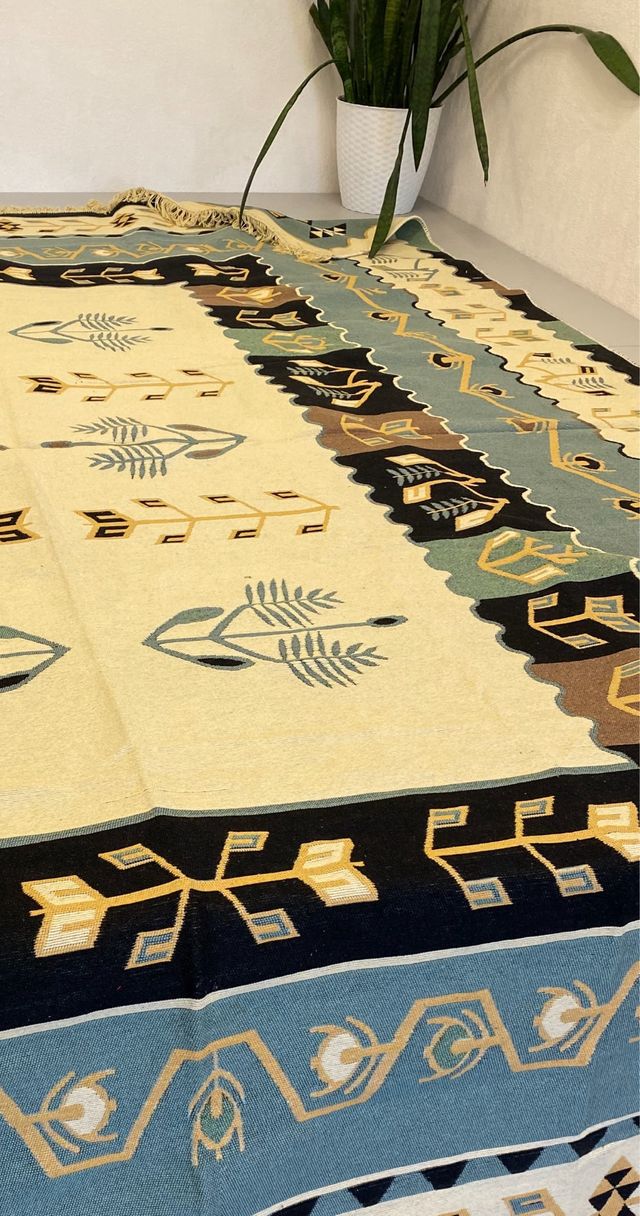 Tappeto in cotone etnico 160x230 cm