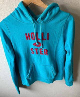 Sudadera Hollister Azul Mujer Capucha