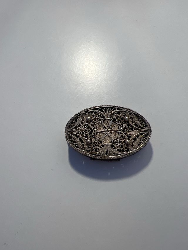 Cajita antigua de plata filigrana