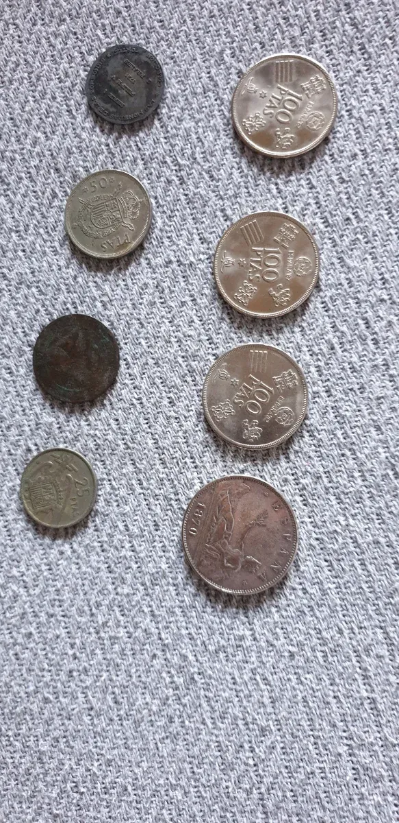 Lote de monedas antiguas