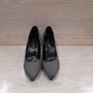 Zapatos de piel ante gris