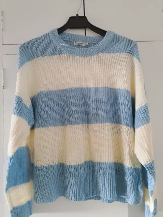 Jersey de mujer rayas azul y blanco