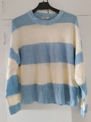 Jersey de mujer rayas azul y blanco