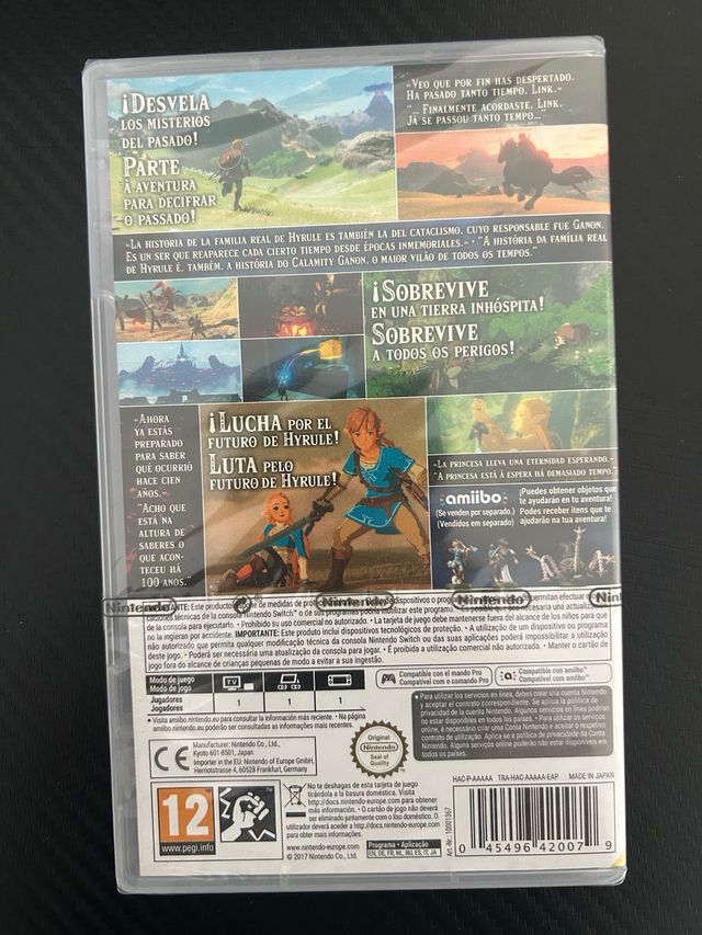 Zelda Breath of the Wild precintado Nintendo Switch
