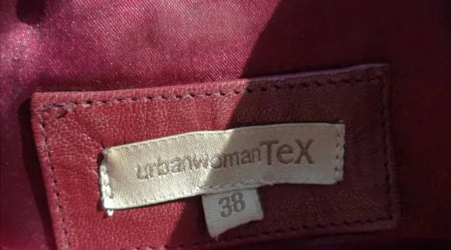 CHAQUETA CHAQUETÓN DE PIEL DE CABRA GRANATE