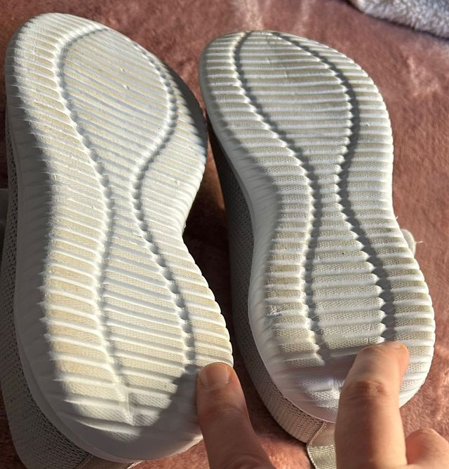 Zapatillas beige velcro mujer talla 37