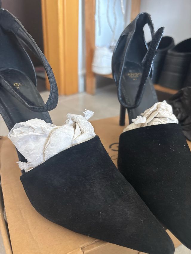 Zapatos tacón Mango Talla 41