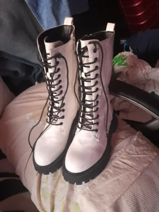 Botas de moda blancas