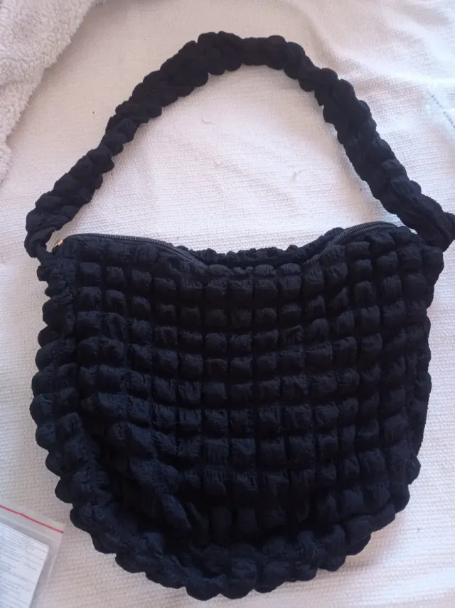 Bolso negro tela lavable