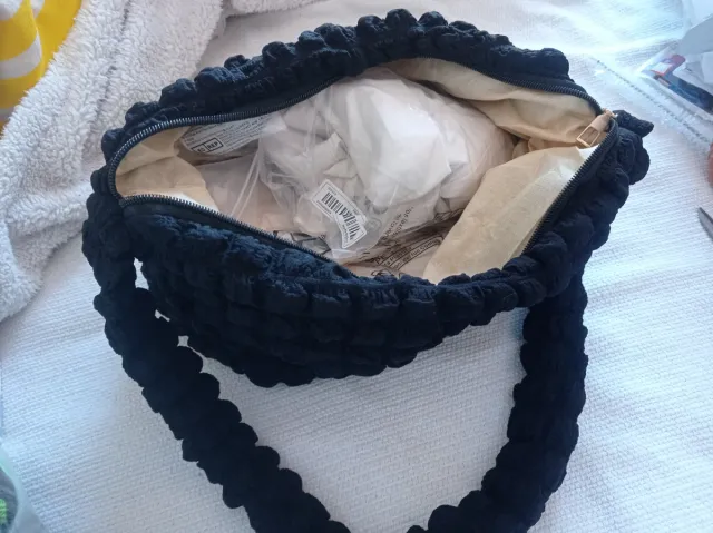 Bolso negro tela lavable