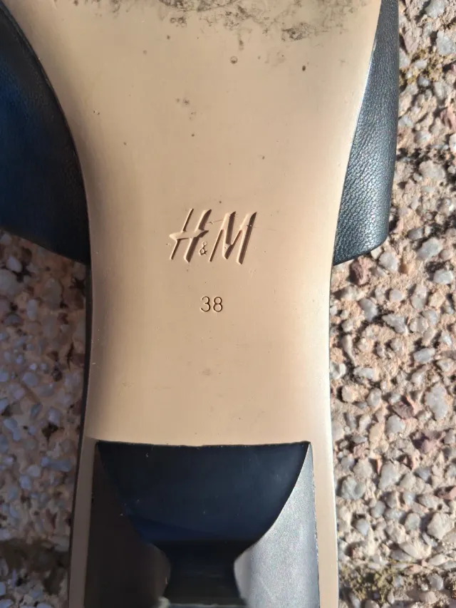 Zapatos H&M Mujer Talla 38 Negro Beige
